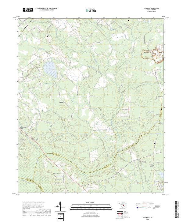 US Topo 7.5-minute map for Sandridge SC