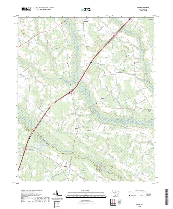 US Topo 7.5-minute map for Sardis SC