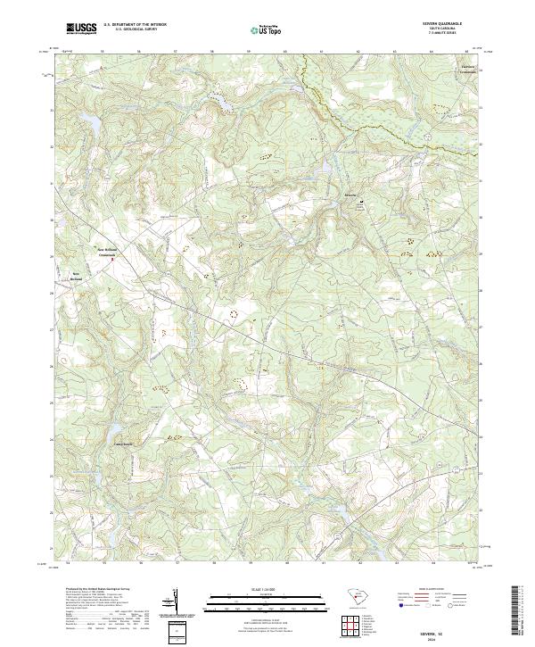 US Topo 7.5-minute map for Seivern SC