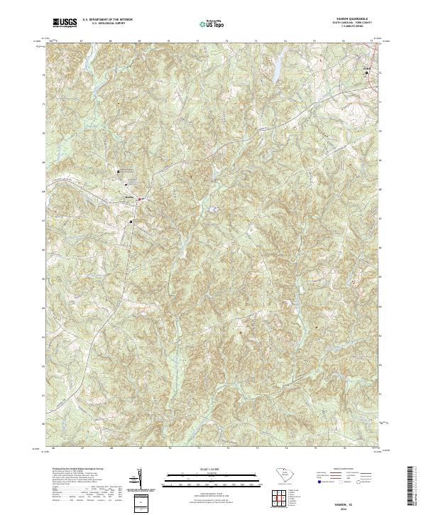 US Topo 7.5-minute map for Sharon SC