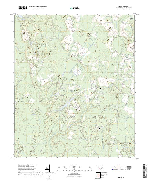 US Topo 7.5-minute map for Shirley SC