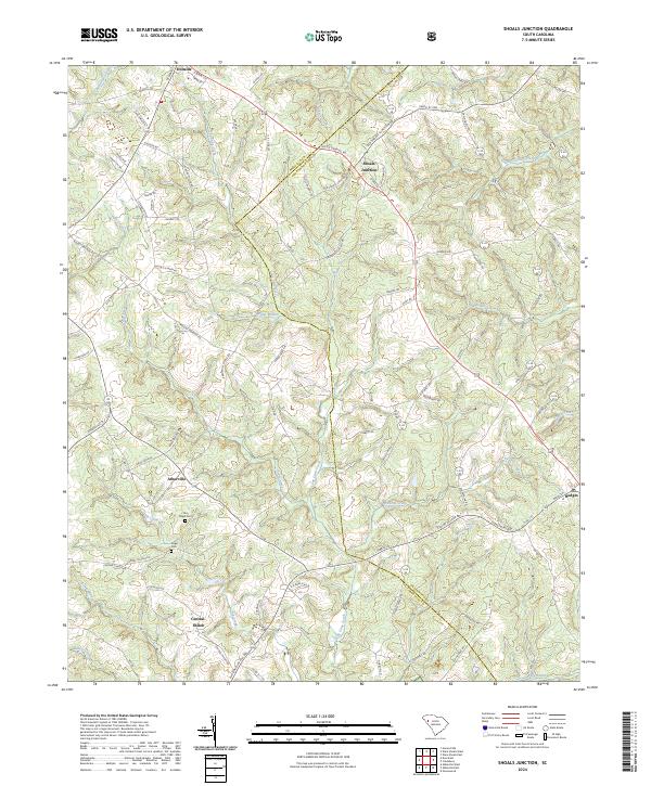 US Topo 7.5-minute map for Shoals Junction SC
