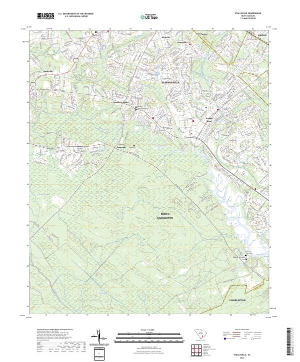 US Topo 7.5-minute map for Stallsville SC