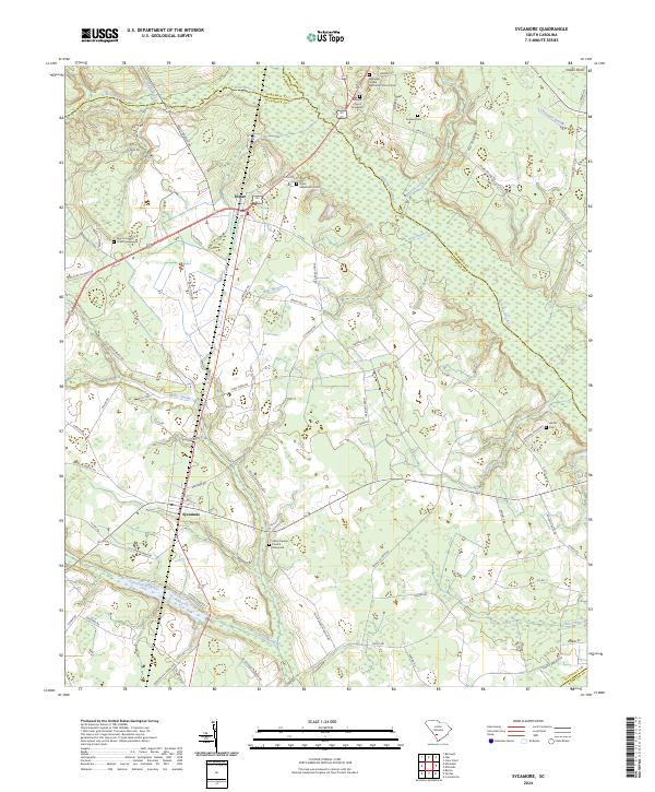 US Topo 7.5-minute map for Sycamore SC