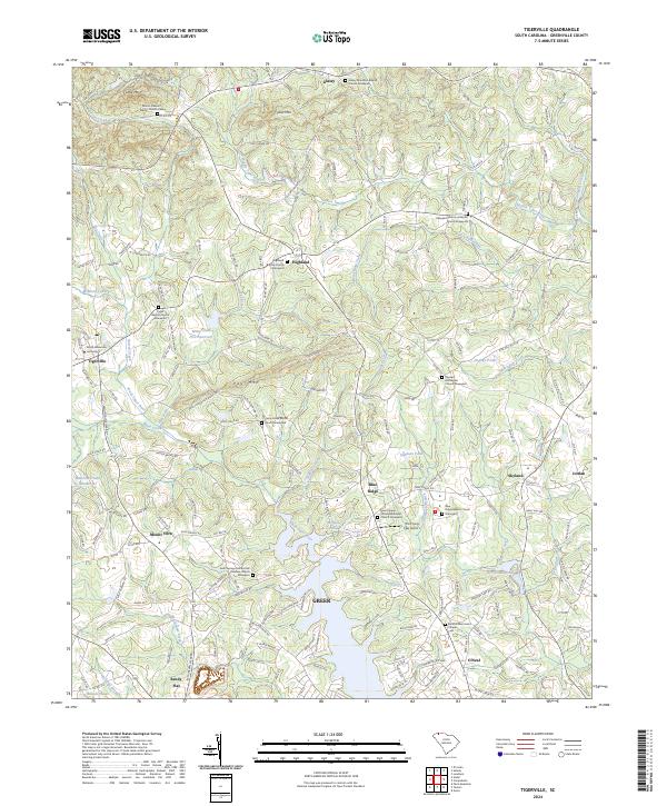 US Topo 7.5-minute map for Tigerville SC