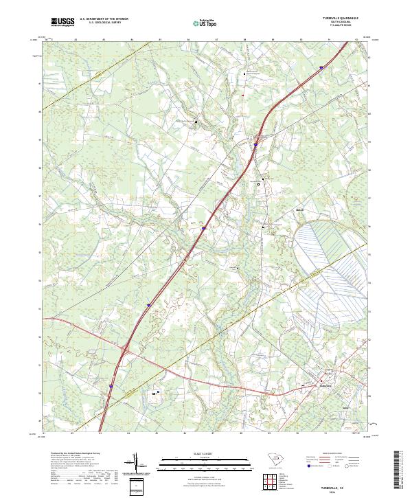 US Topo 7.5-minute map for Turbeville SC