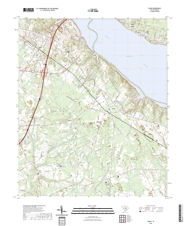 US Topo 7.5-minute map for Vance SC