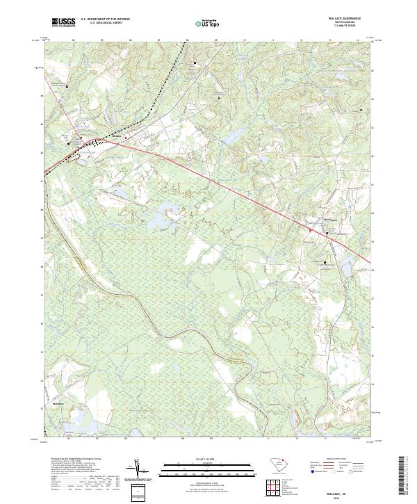 US Topo 7.5-minute map for Wallace SC