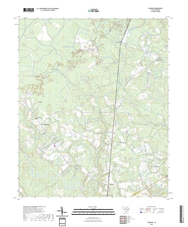 US Topo 7.5-minute map for Warsaw SC