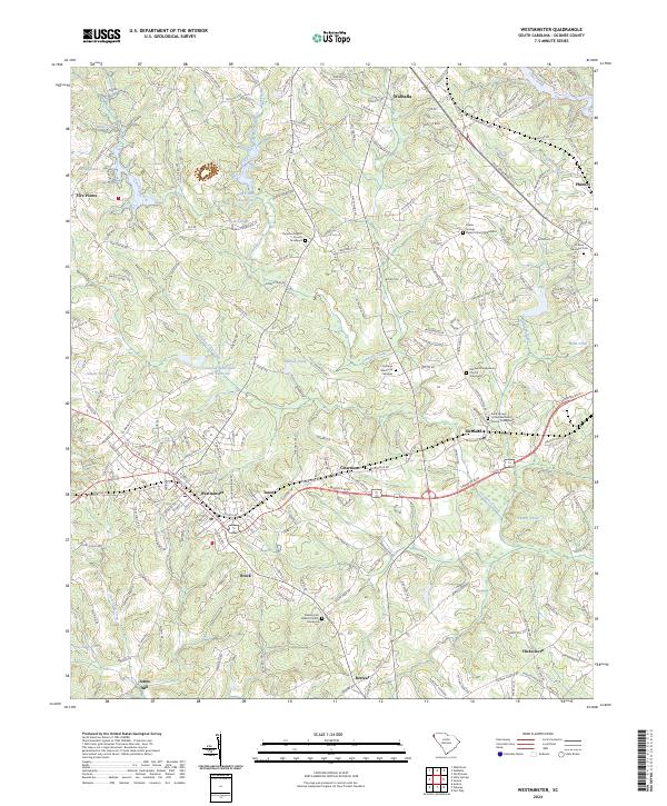 US Topo 7.5-minute map for Westminster SC