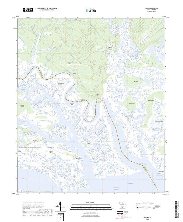 US Topo 7.5-minute map for Wiggins SC