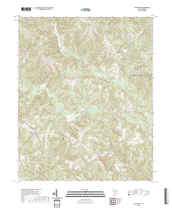 US Topo 7.5-minute map for Wilkinsville SC