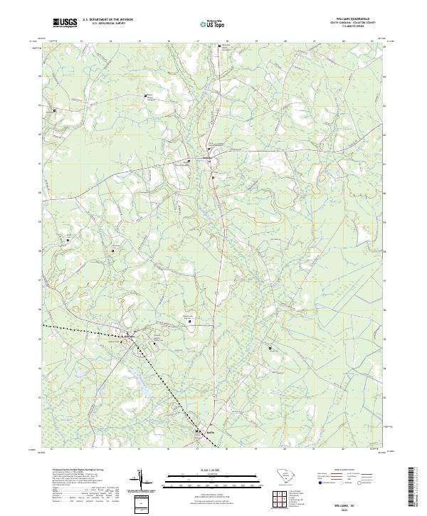US Topo 7.5-minute map for Williams SC