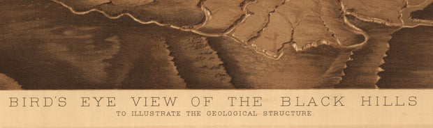Bird's Eye View of the Black Hills, SD. - 1880