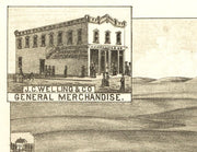 Bird's Eye View of Clark, SD. - 1883