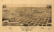 Bird's Eye View of Aberdeen, SC. 1883