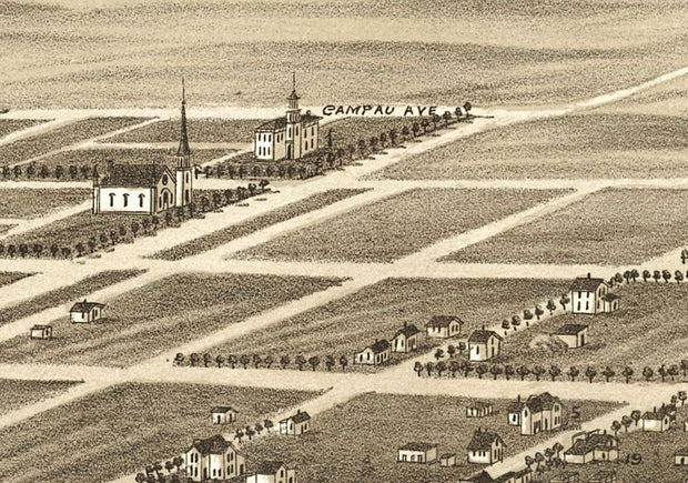 Bird's Eye View of Frederick, SD. - 1883