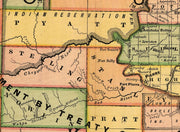 Map of South Dakota, 1892