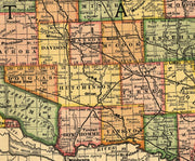 Map of South Dakota, 1892