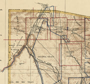 Topographical Map of Santa Fe County, New Mexico
