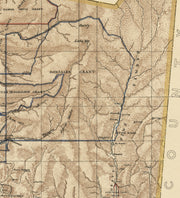 Topographical Map of Santa Fe County, New Mexico