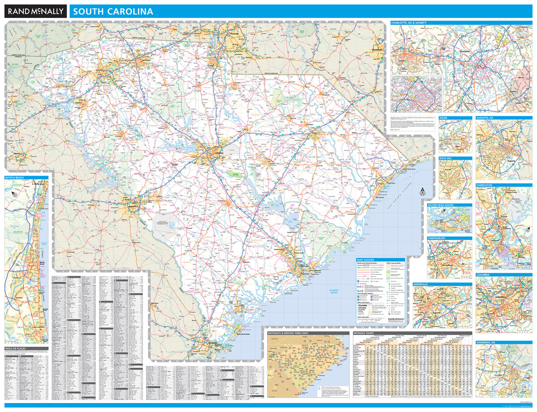 South Carolina by Rand McNally