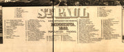 St. Paul, Minnesota, 1883 - State Capital and County Seat of Ramsey County