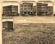 St. Paul, Minnesota, 1883 - State Capital and County Seat of Ramsey County