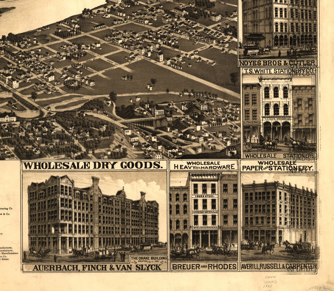 St. Paul, Minnesota, 1883 - State Capital and County Seat of Ramsey County