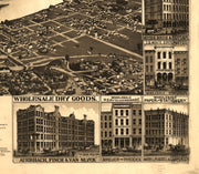 St. Paul, Minnesota, 1883 - State Capital and County Seat of Ramsey County
