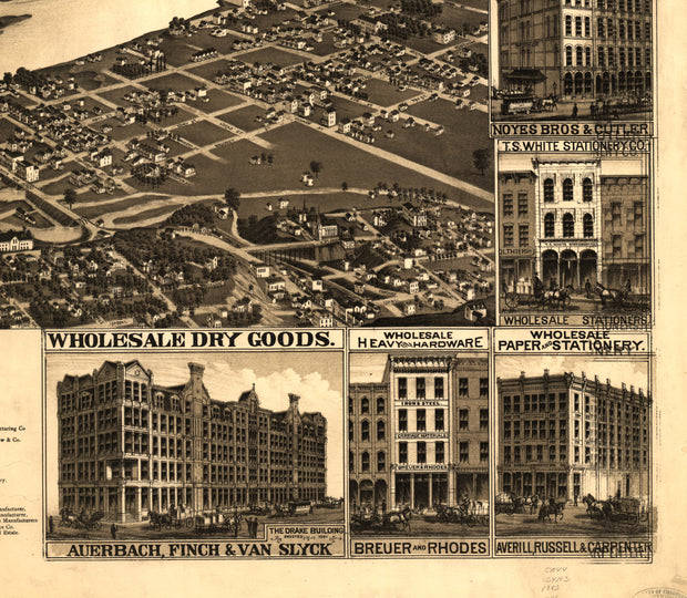 St. Paul, Minnesota, 1883 - State Capital and County Seat of Ramsey County
