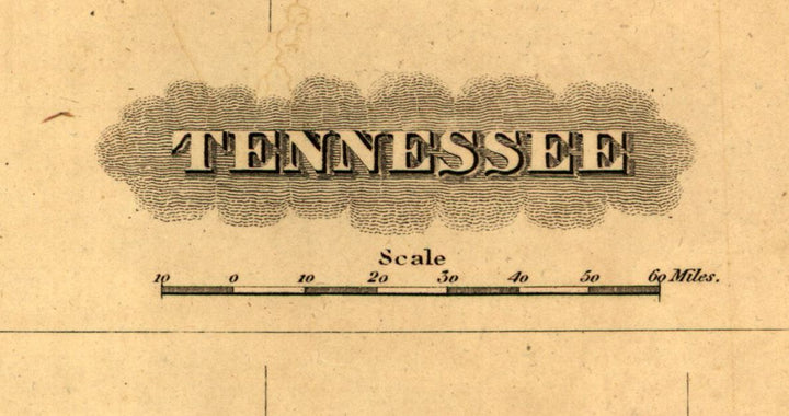 Map of the State of Tennessee, 1826