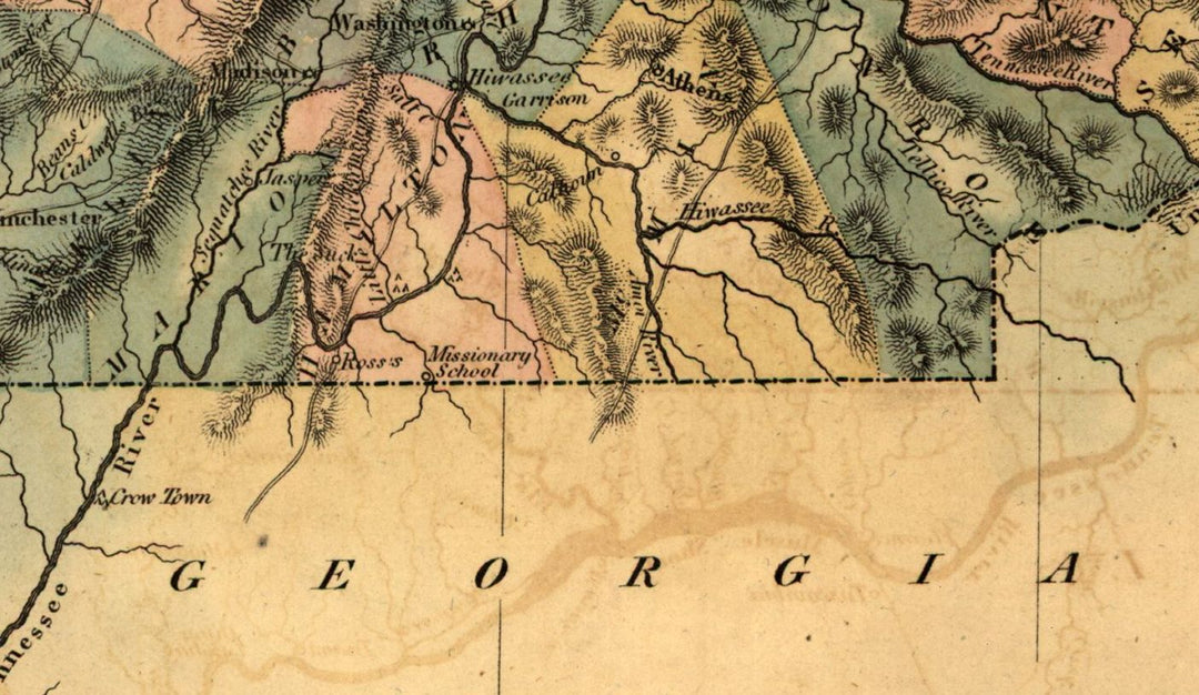 Map of the State of Tennessee, 1826