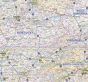 Central USA Wall Map