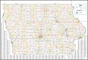 Iowa State Wall Map