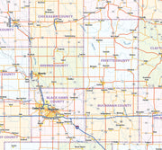 Iowa State Wall Map