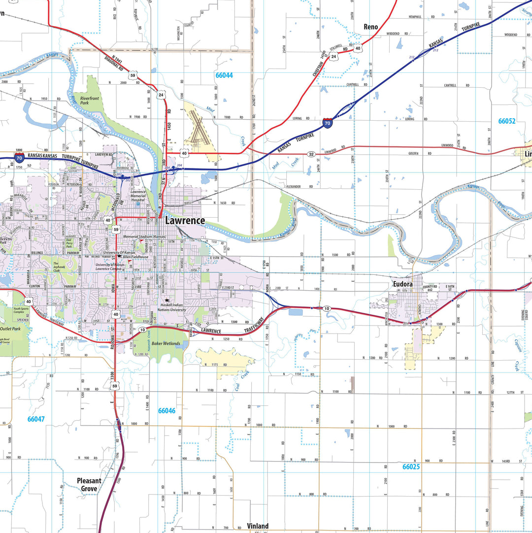 Kansas City Metro Area Wall Map