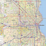 Milwaukee Metro Area Wall Map