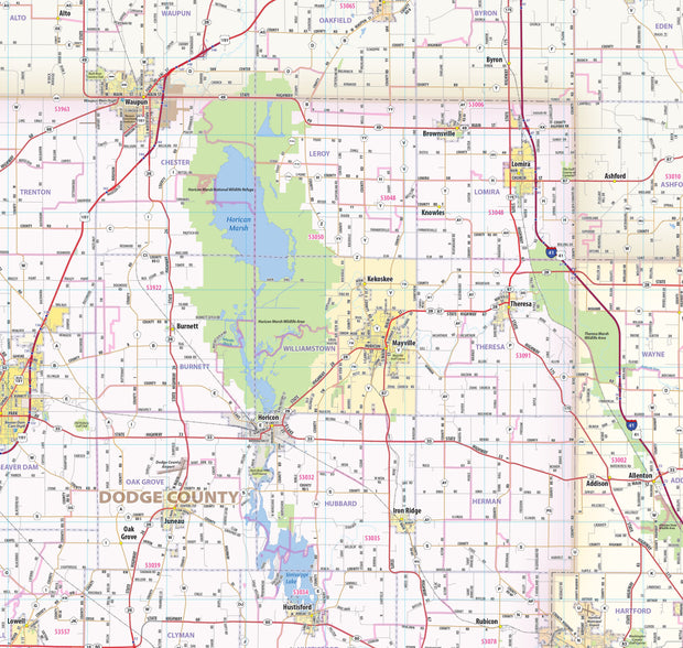 Milwaukee Metro Area Wall Map
