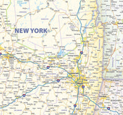 Northeast US Wall Map by Topographic Maps