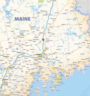 Northeast US Wall Map by Topographic Maps