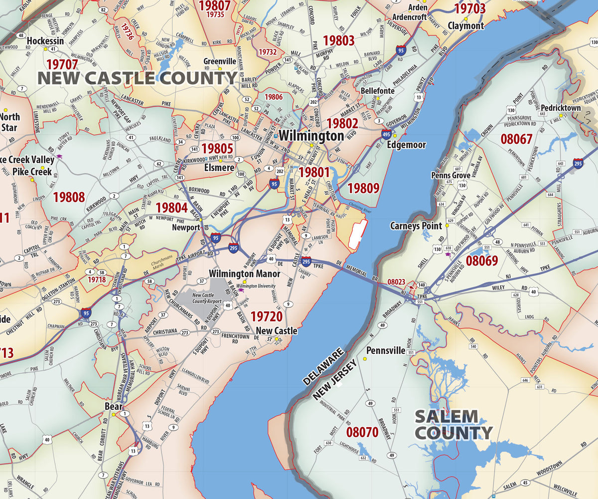 Philadelphia Area Code Map Philadelphia Metro Area Zip Code Map – American Map Store