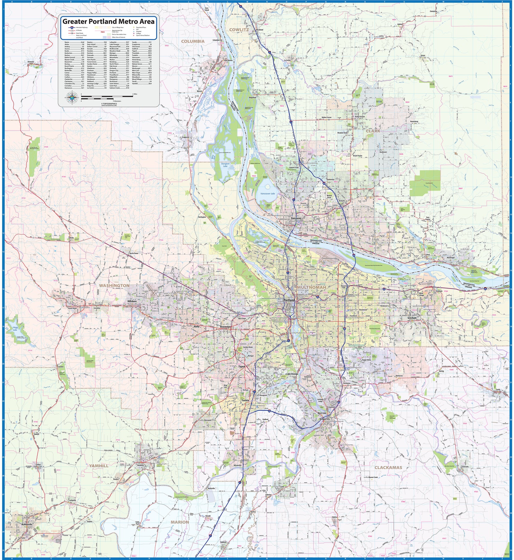Portland Layout Portland Metro Area Map Portland Maps | The Official Guide To Portland