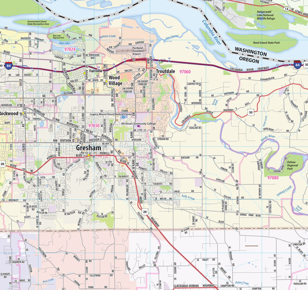 Greater Portland Metro Area Wall Map – American Map Store