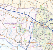Richmond Va Metro Area Wall Map