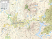 Spokane Coeur d'Alene Area Wall Map