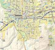 Spokane Coeur d'Alene Area Wall Map