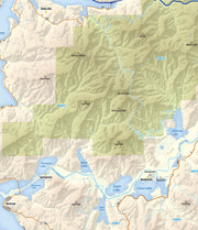 Spokane Coeur d'Alene Area Wall Map