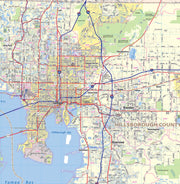 Tampa Bay Area Wall Map