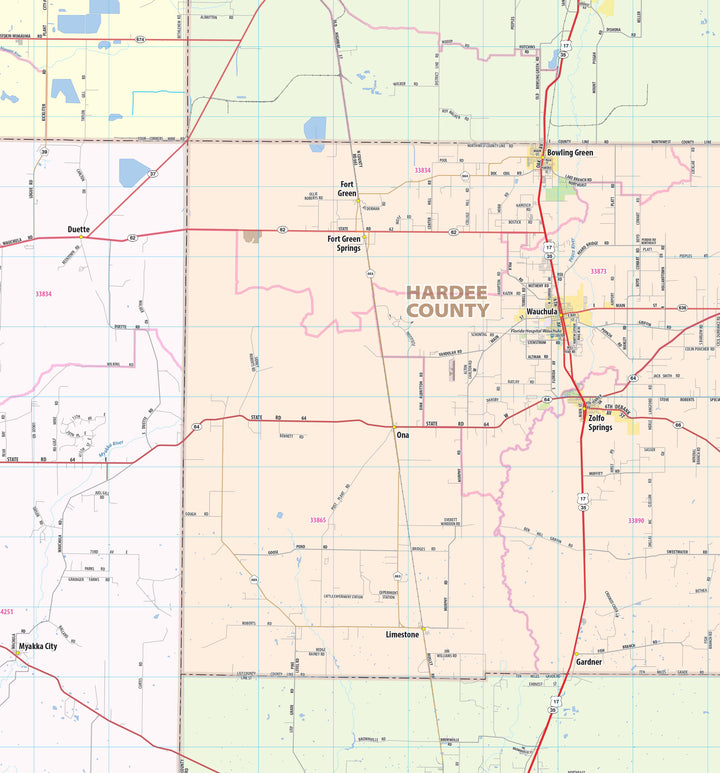 Tampa Bay Area Wall Map